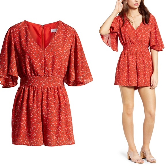 Jack by BB Dakota Ditsy Floral Flutter Sleeve - Picture 3 of 3